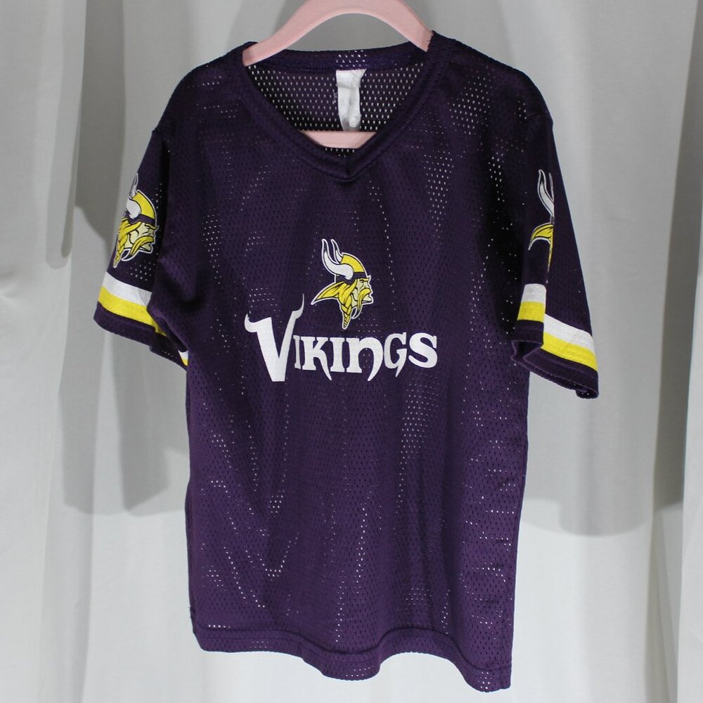 3 youth Franklin NFL Minnesota Vikings Jerseys - 2 sz S, 1 Sz M